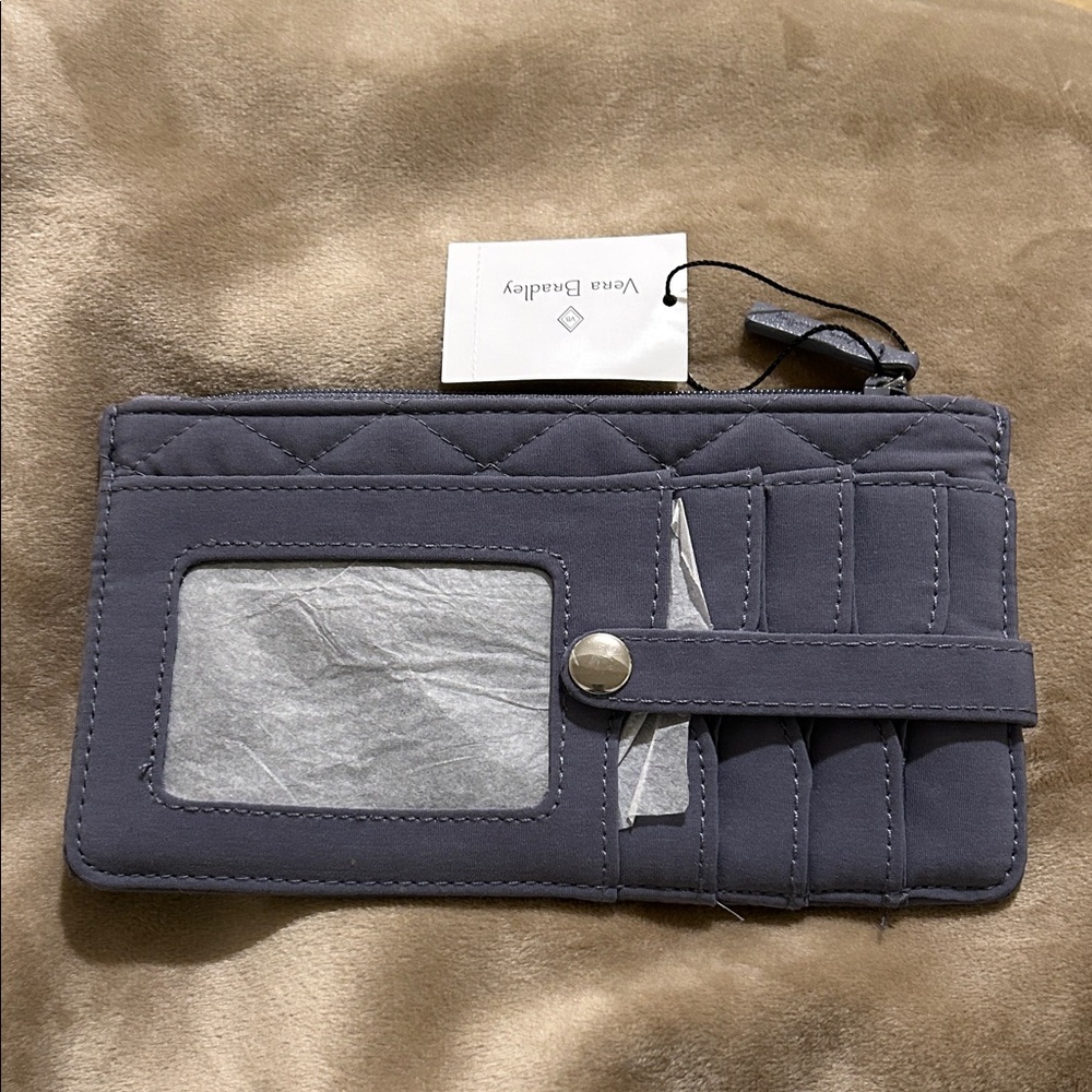 Vera Bradley Ultimate RFID Card Case Organizer in Carbon Gray NWT